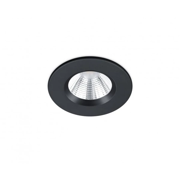 Trio 680710132 Zenia 5,5W 345lm 3000K IP65 süllyesztett fekete spot